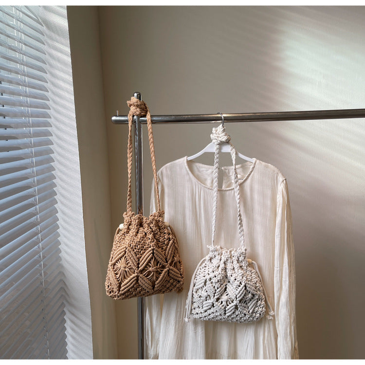 Handcrafted Macrame Shoulder Bag — product view 4