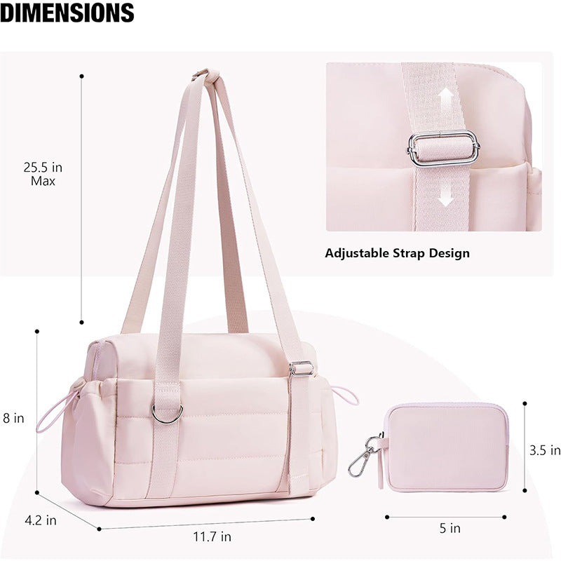 Fashionable Travel Bag with Removable Wallet LoungeYard — product view 5