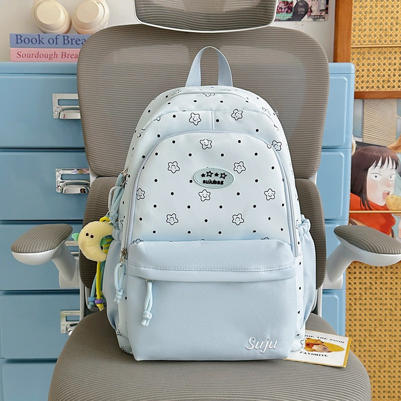 Cute Illustrated Travel Backpack LoungeYard — product view 6