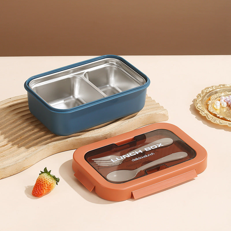 Dual-Compartment Stainless Steel Lunch Box — product view 7