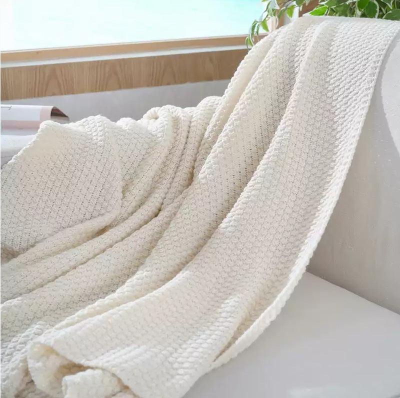 Ladies Elegant Waffle Structure Blanket LoungeYard — product view 3
