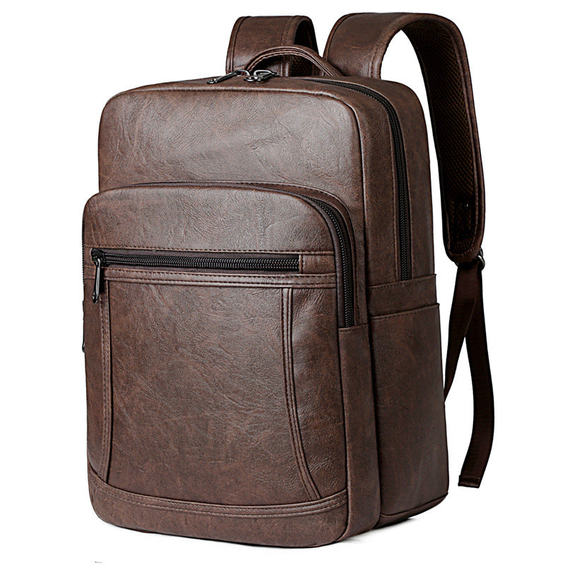 Elegant Backpack Made of Faux Leather with Multiple Compartments LoungeYard — product view 5