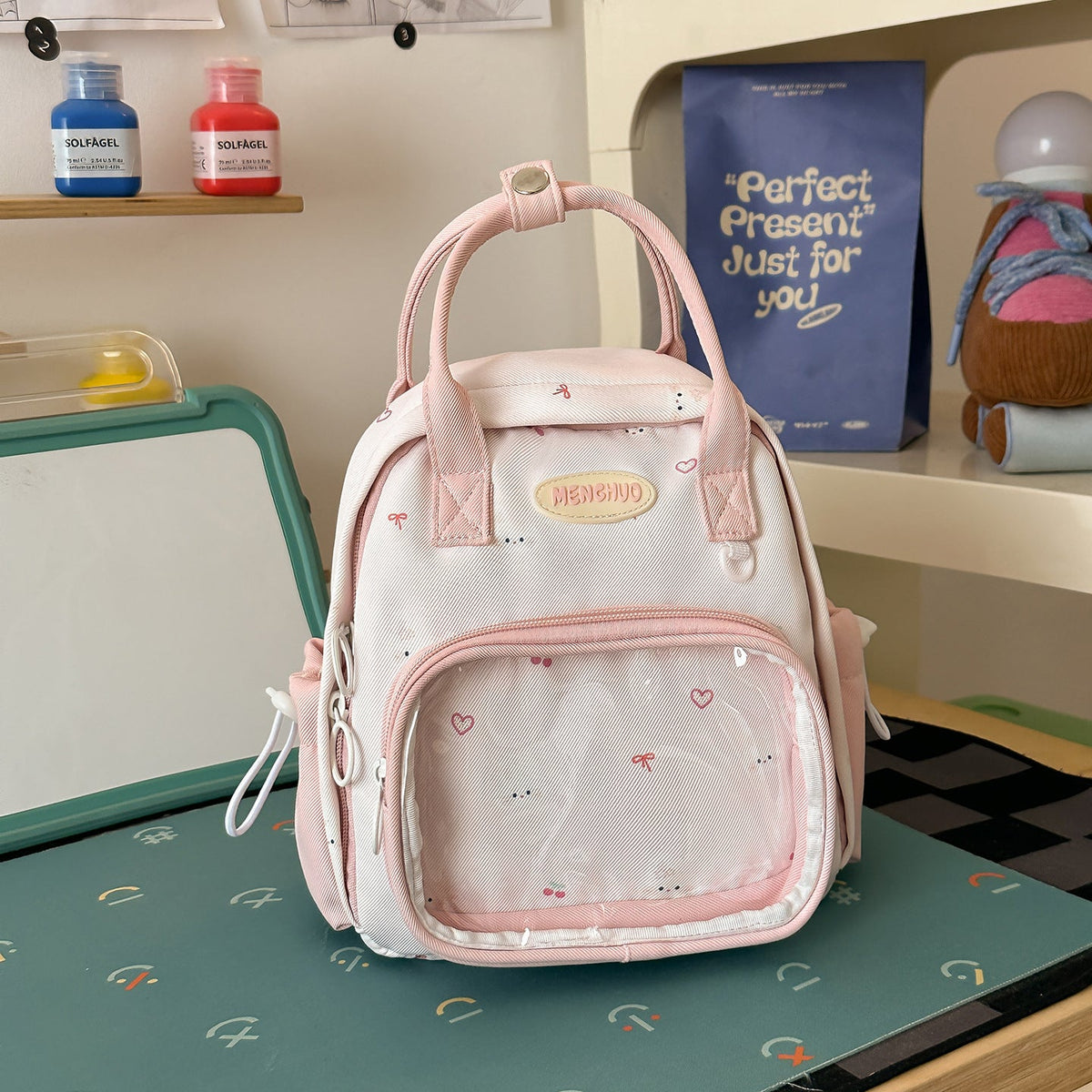 Multi-Compartment Cute Mini Backpack LoungeYard — product view 6