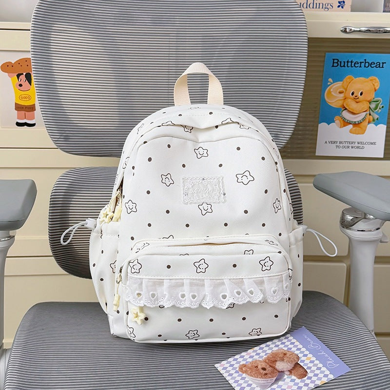 Cute Graphic Print Backpack LoungeYard — product view 6