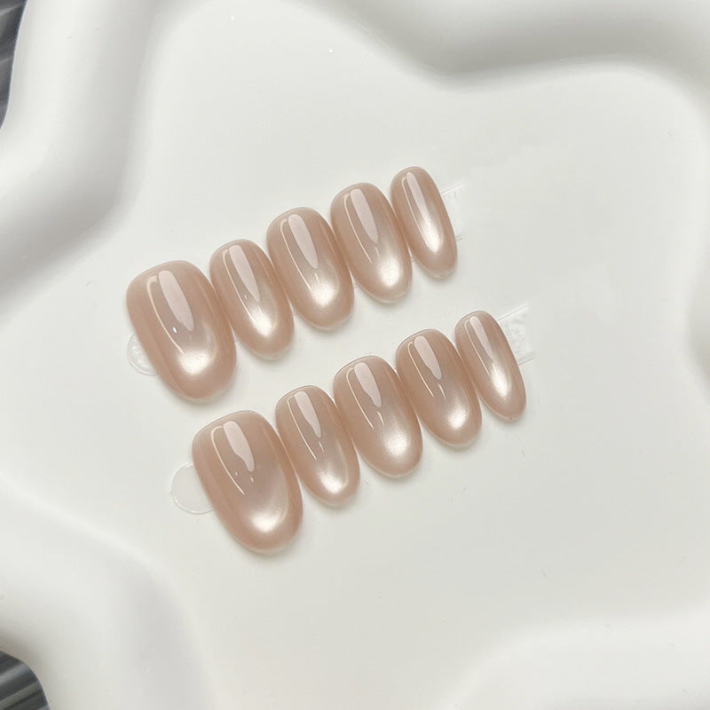 Glossy Almond Shape Press-On Nail Set — product view 5