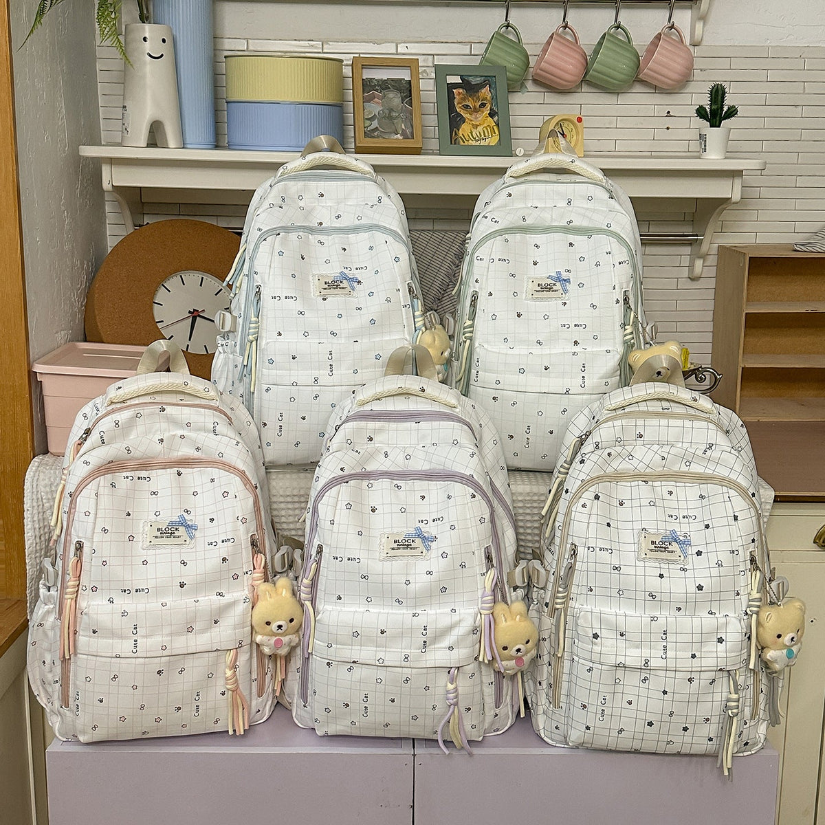 Cute Cartoon-Themed Backpack LoungeYard 1791205683 — product view 4