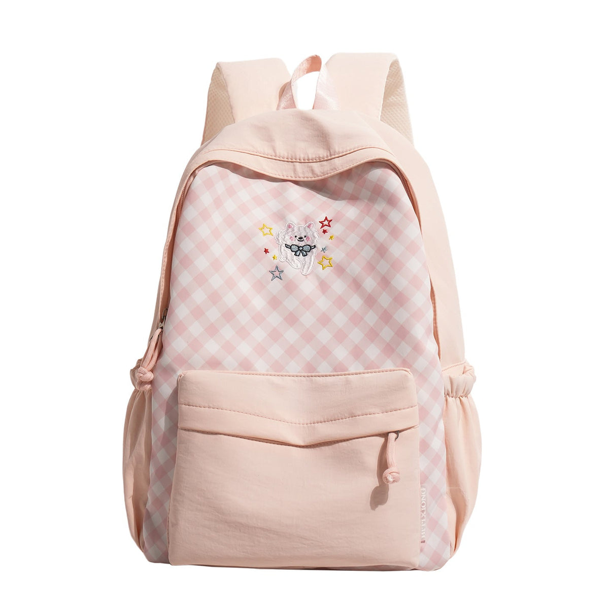 Cute Decorative Checked Pattern Backpack LoungeYard — product view 5
