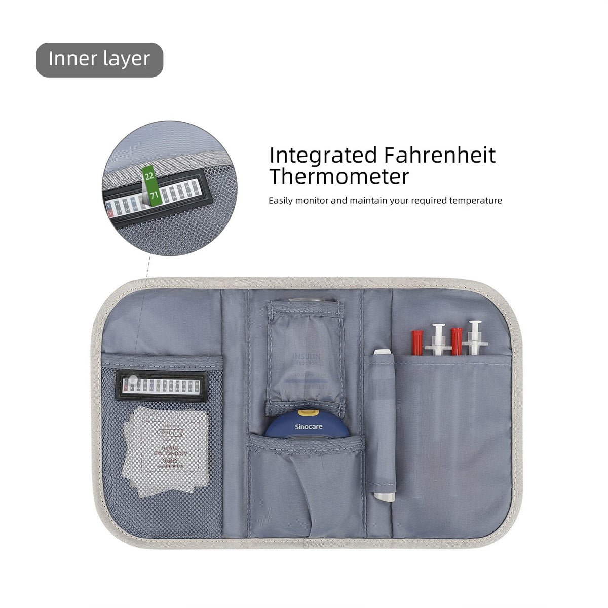 Organizer bag with multiple compartments and secure zipper LoungeYard — product view 3