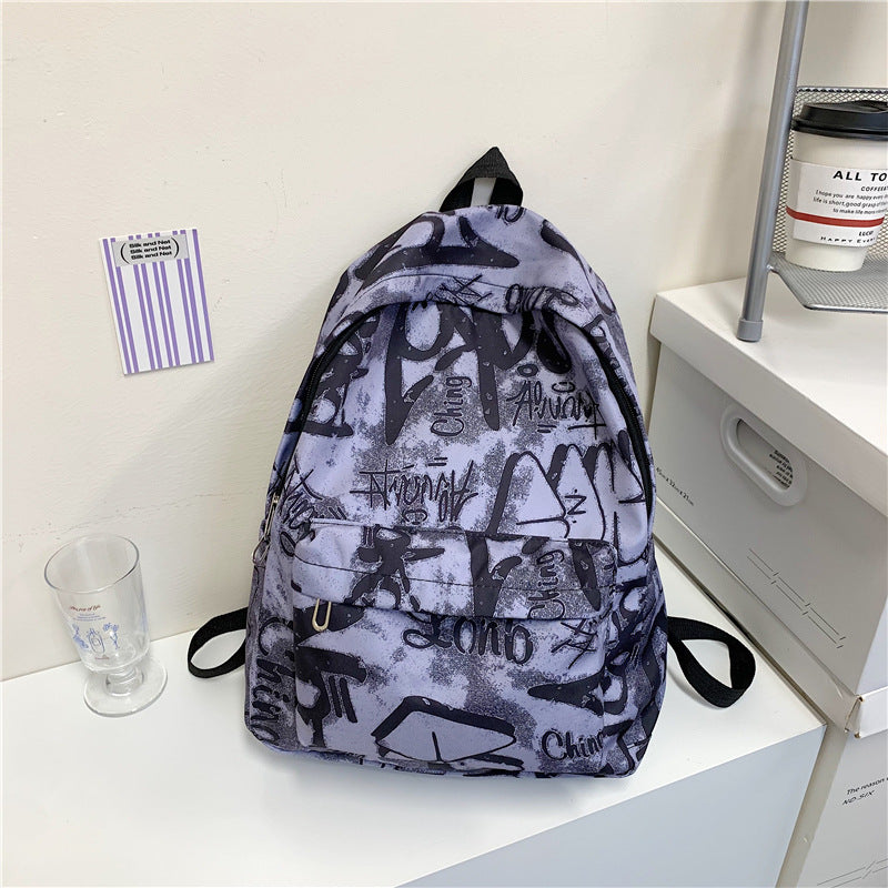 Urban Graffiti Print Backpack — product view 1