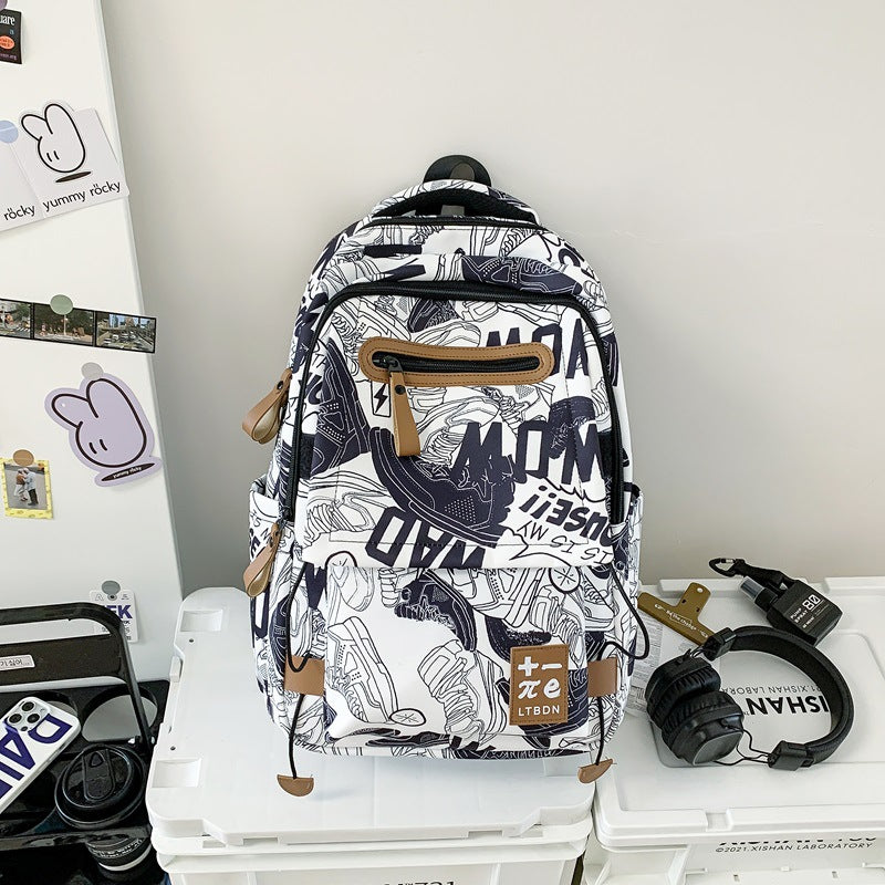 Fashionable Patterned Backpack LoungeYard — product view 5