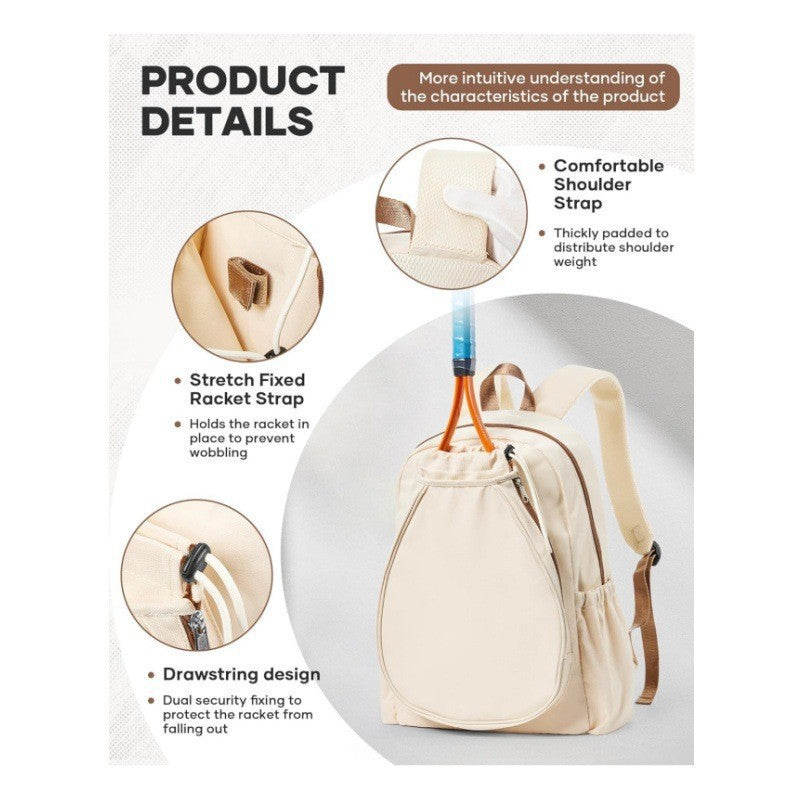 Tennis Racket Backpack LoungeYard — product view 5