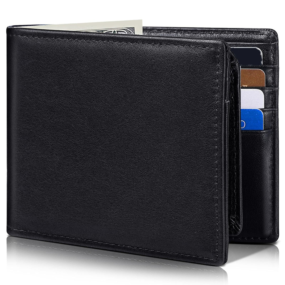 Classic RFID-Blocking Leather Wallet LoungeYard — product view 7