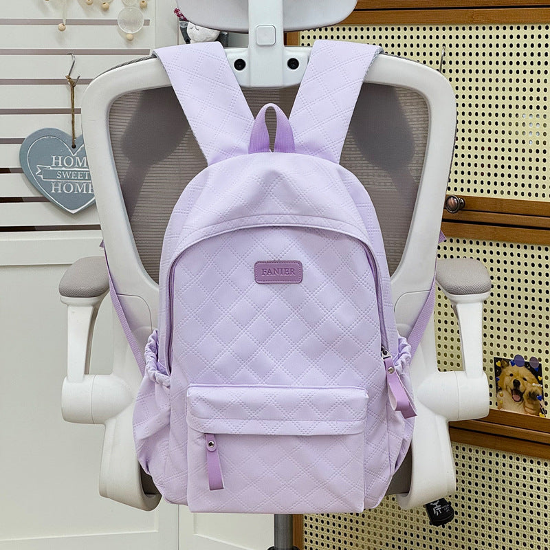 Quilted Textured Backpack LoungeYard — product view 6