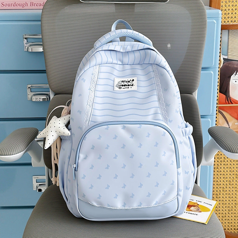 Cute Butterfly Patterned Backpack — product view 2