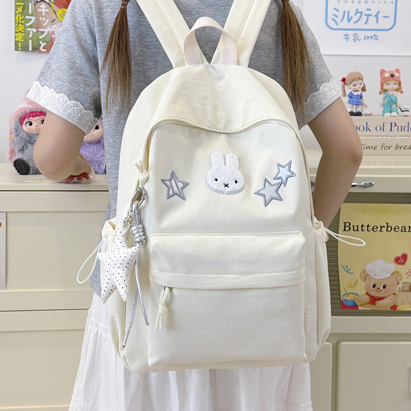 Cute Bunny-Embellished Backpack LoungeYard — product view 3