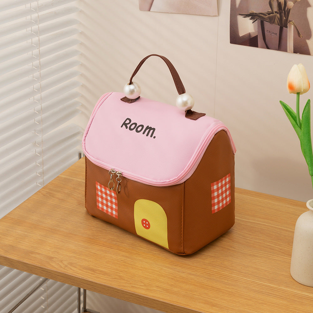 Kids Playful House-Shaped Lunch Tote LoungeYard — product view 6