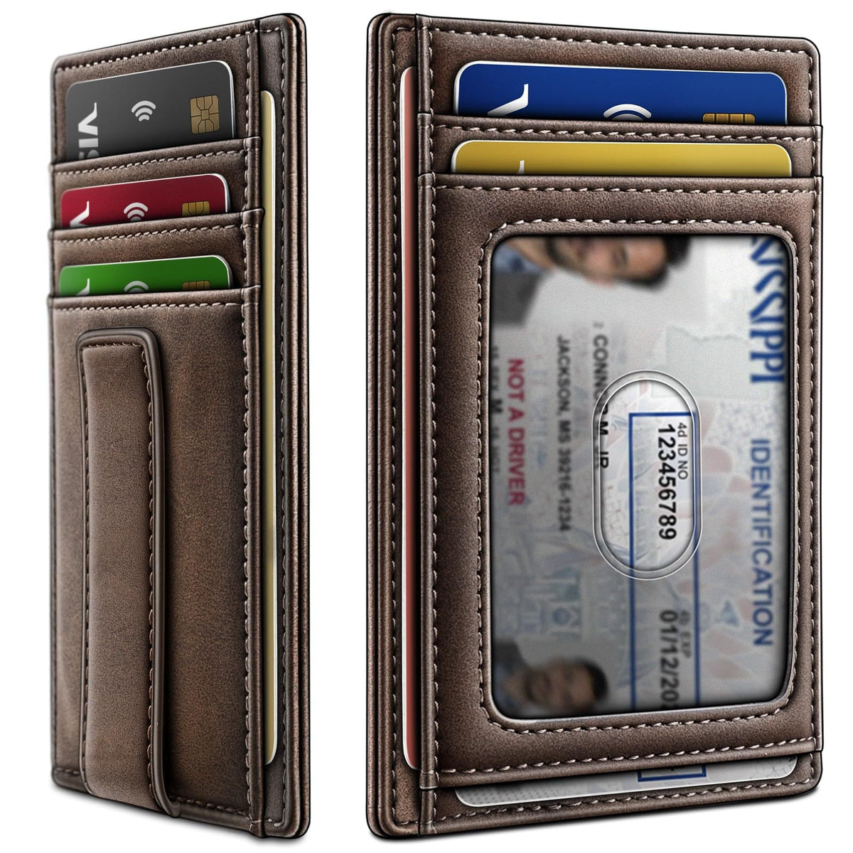 Sleek Multifunctional Leather Cardholder LoungeYard — product view 5