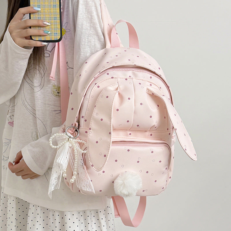 Cute Bunny-Themed Backpack LoungeYard — product view 2