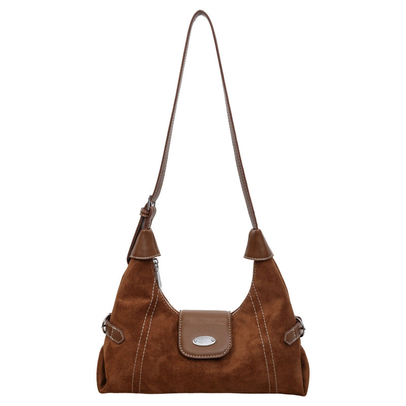 Stylish Suede Shoulder Bag LoungeYard — product view 6