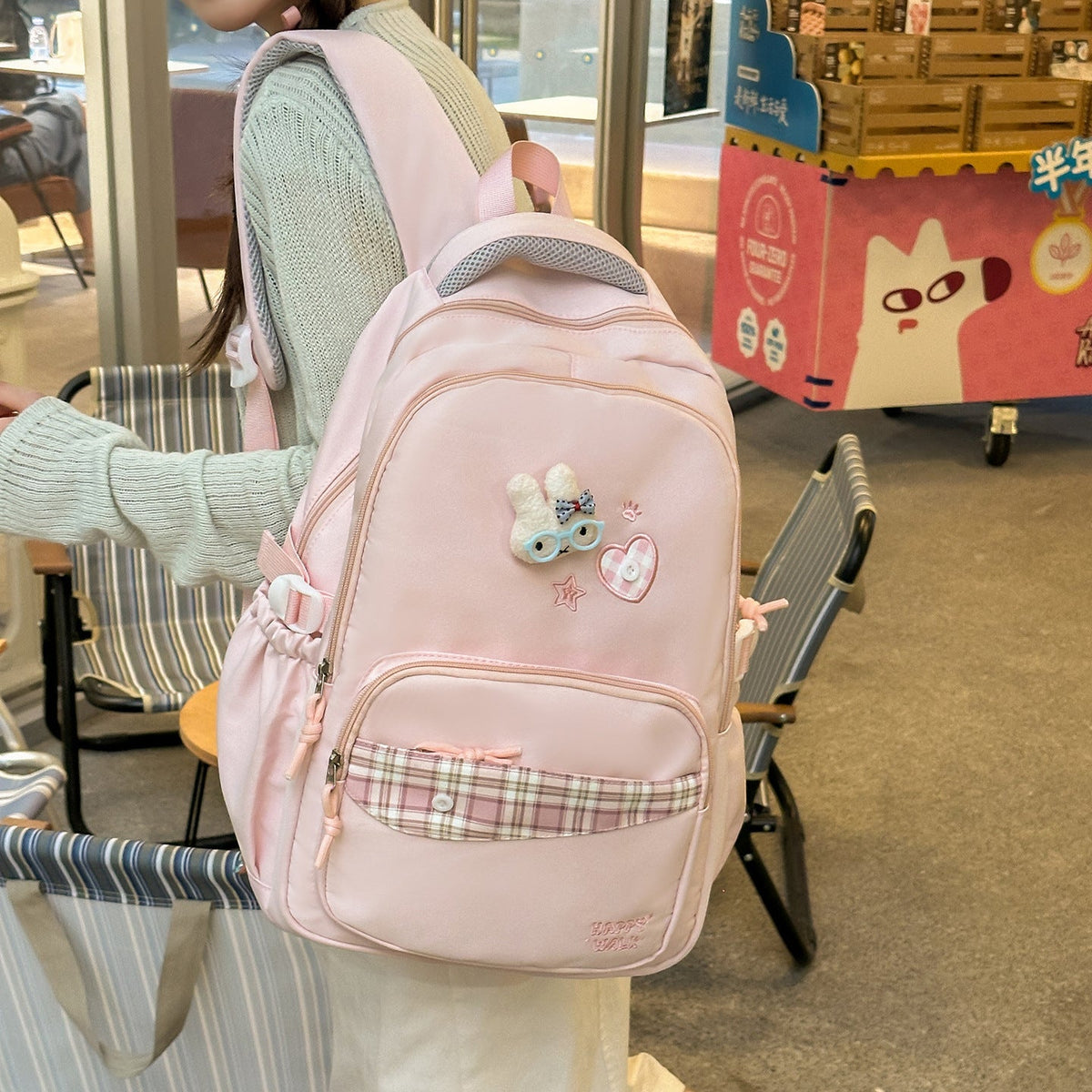 Charming Cartoon-Themed School Backpack LoungeYard — product view 1