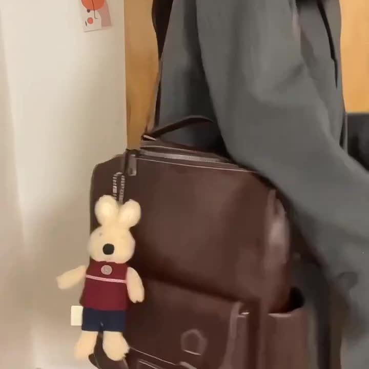 Multi-Functional Leather Backpack LoungeYard — product view 2