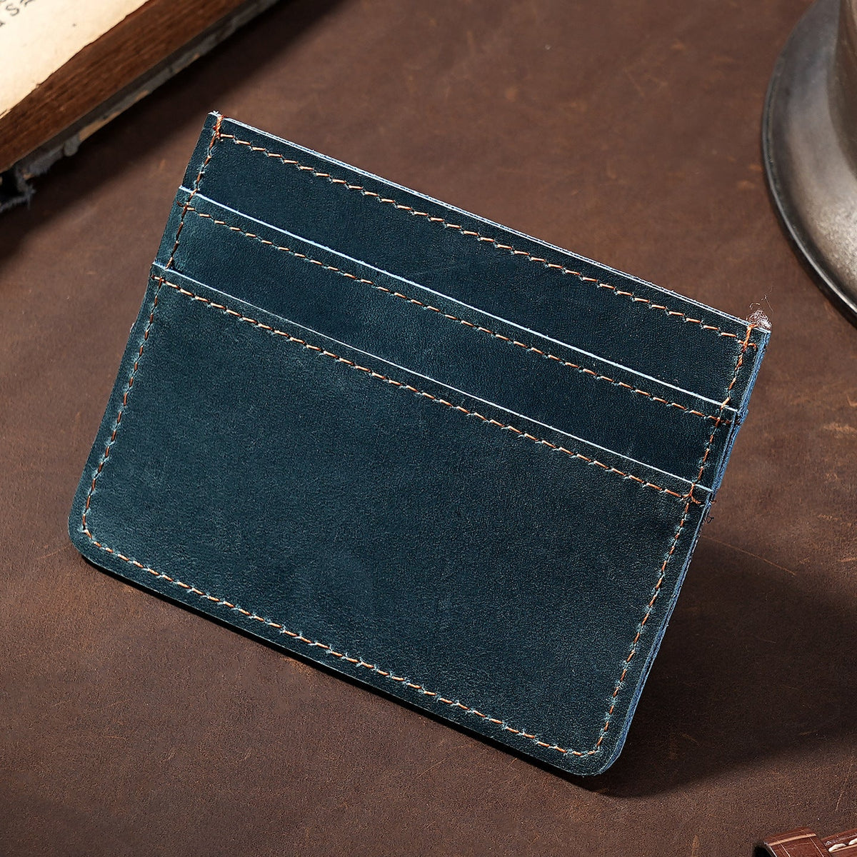 Vintage Leather Cardholder — product view 5
