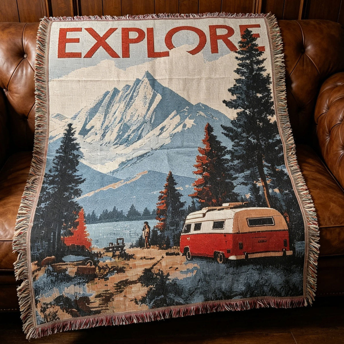 Whimsical Pet-Themed Decorative Throw Blanket — product view 3
