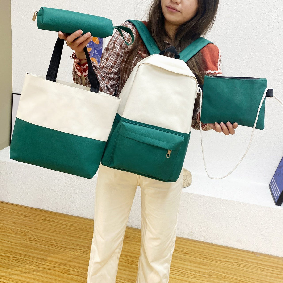 Versatile 4-Piece Backpack and Bag Set LoungeYard — product view 2