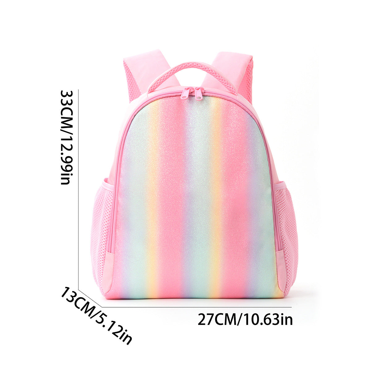 Glittering backpack with rainbow design LoungeYard — product view 4