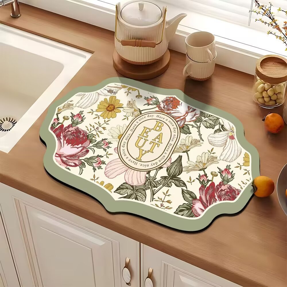 Elegant Decorative Kitchen Mat Bowlift — product view 6