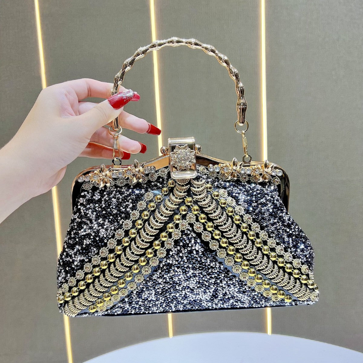 Glamorous Handcrafted Evening Purse — product view 7