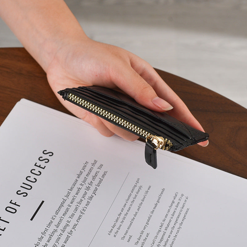 Quilted Leather Card Holder LoungeYard — product view 2