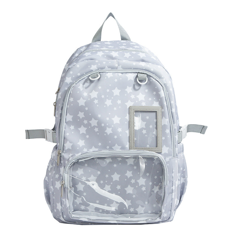 Adventurous Star-Patterned Backpack LoungeYard — product view 5