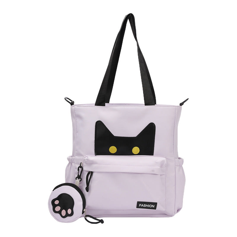 Cute Cat-Eared Tote Bag LoungeYard — product view 6