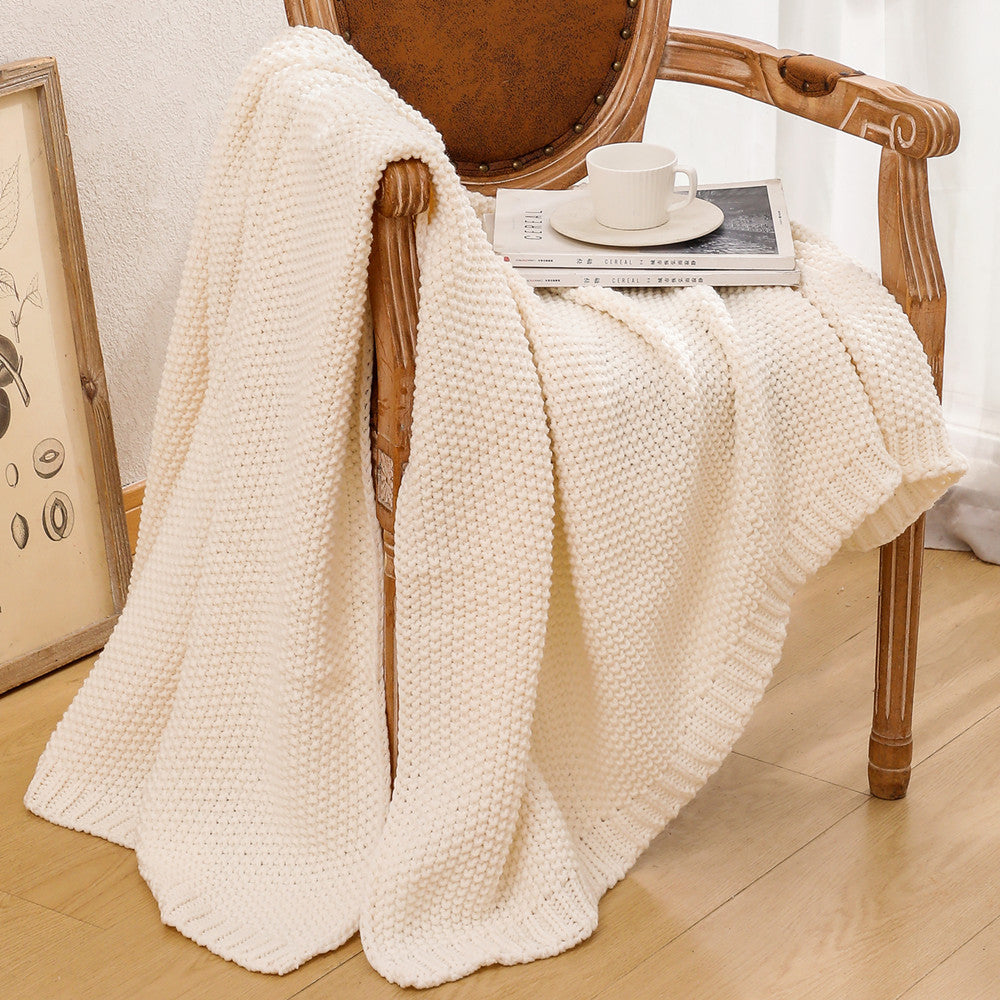 Cozy Knitted Throw Blanket — product view 7