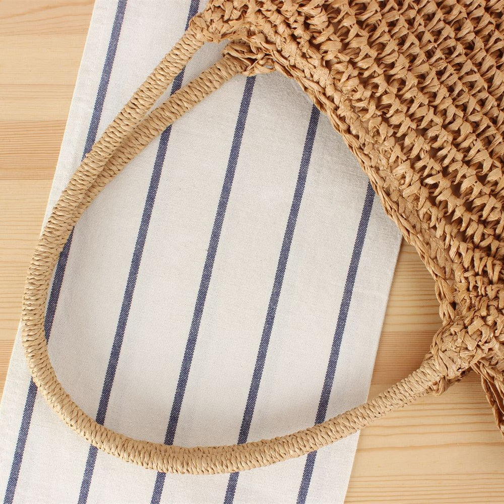Braided shoulder bag with comfortable carrying handle LoungeYard — product view 2