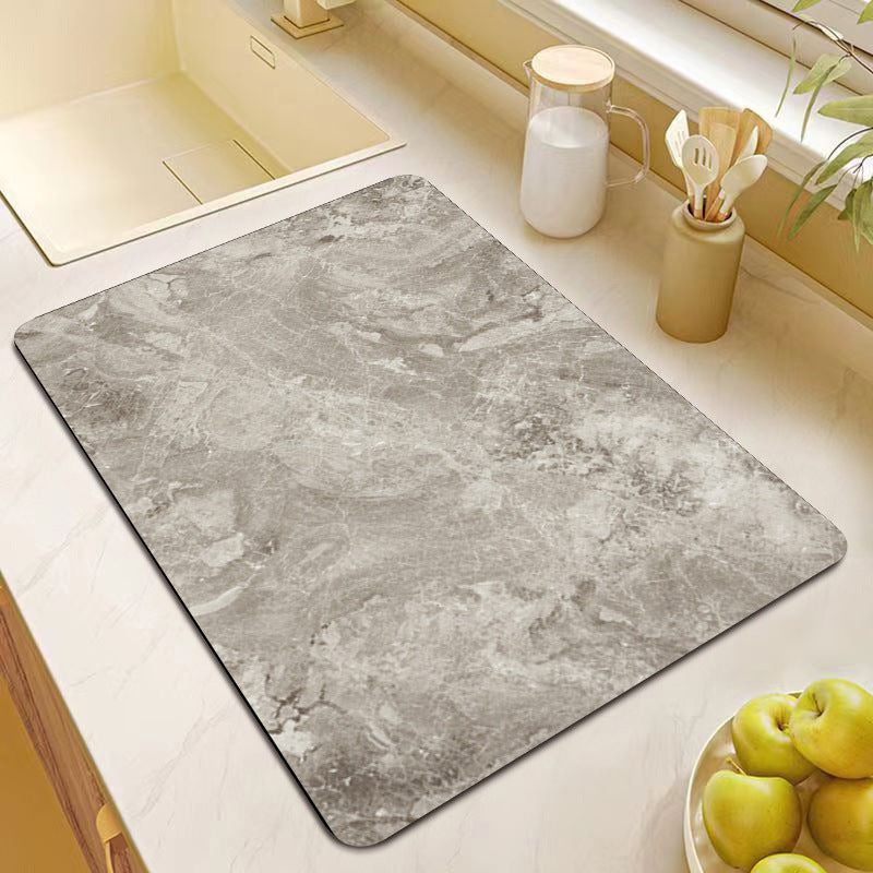 Premium Marble Print Kitchen Mat Bowlift — product view 2