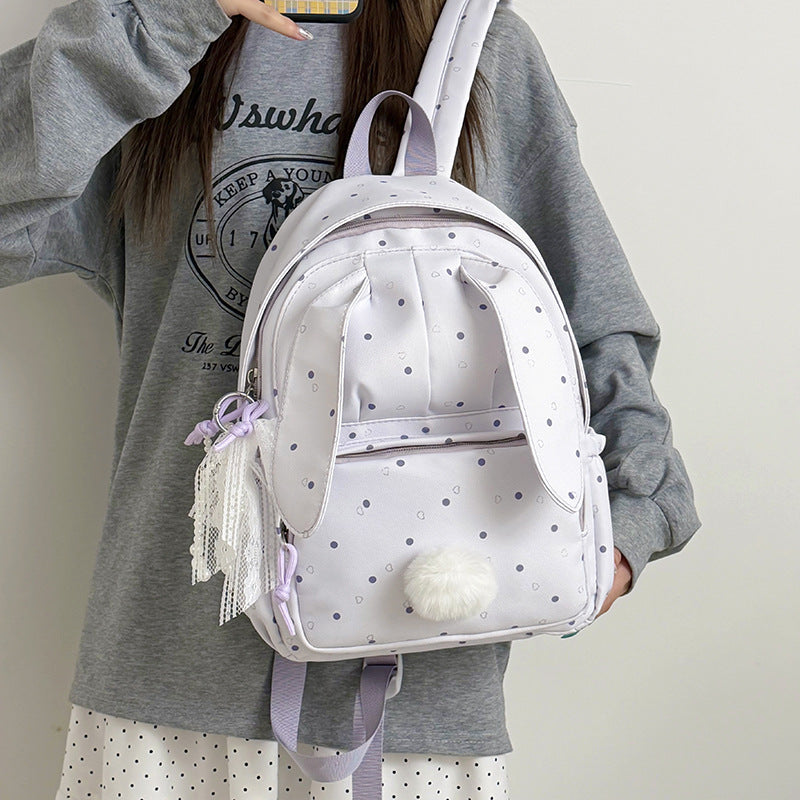 Cute Bunny-Themed Backpack LoungeYard — product view 3