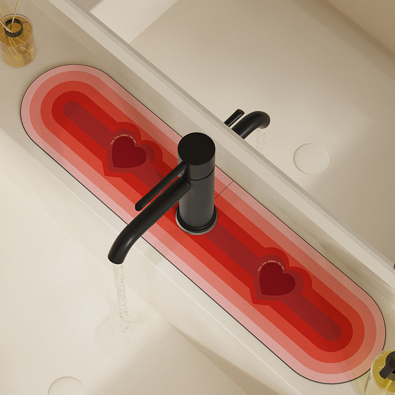 Non-Slip Decorative Vanity Sink Runner Mat — product view 7