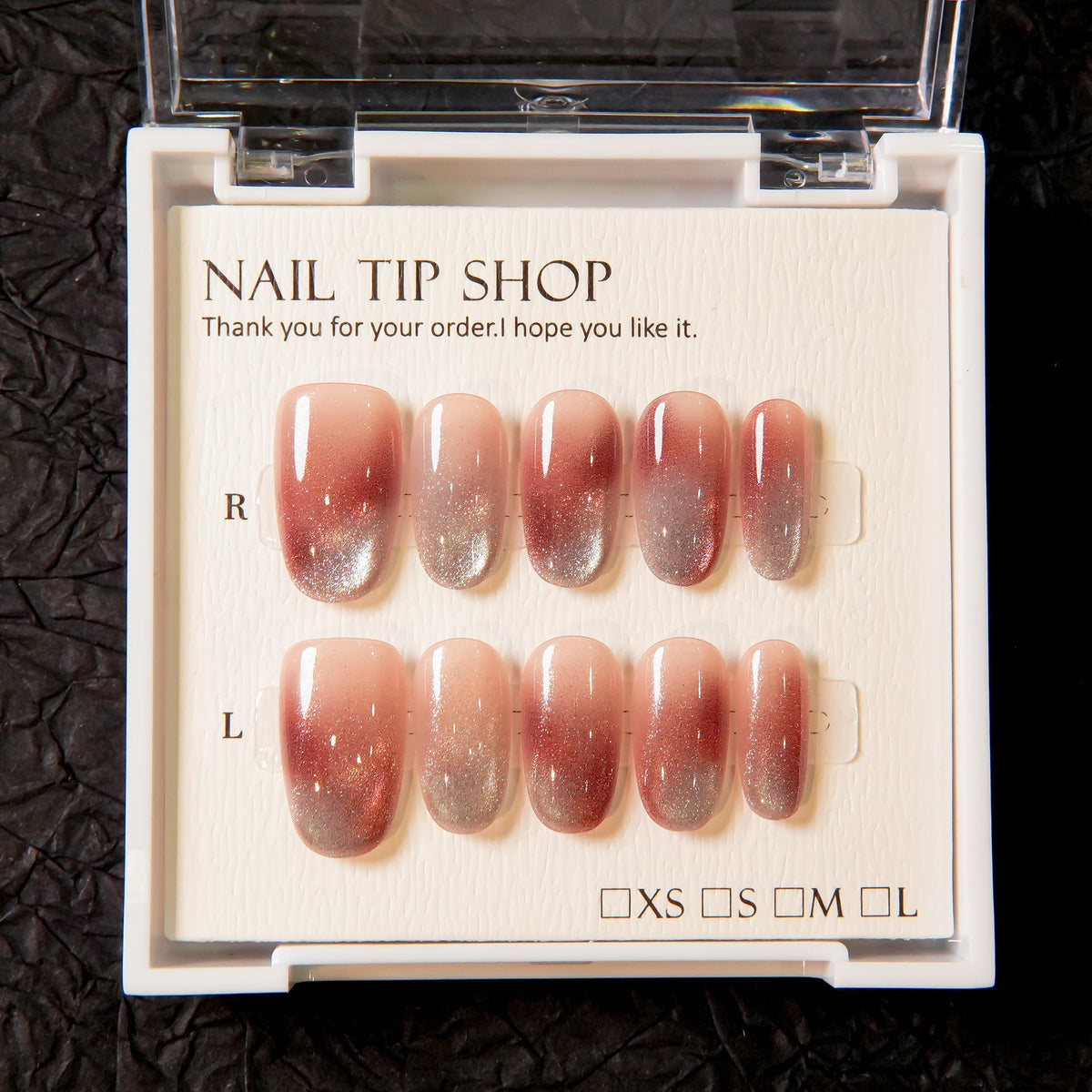 Ombre Glitter Press-On Nails — product view 1