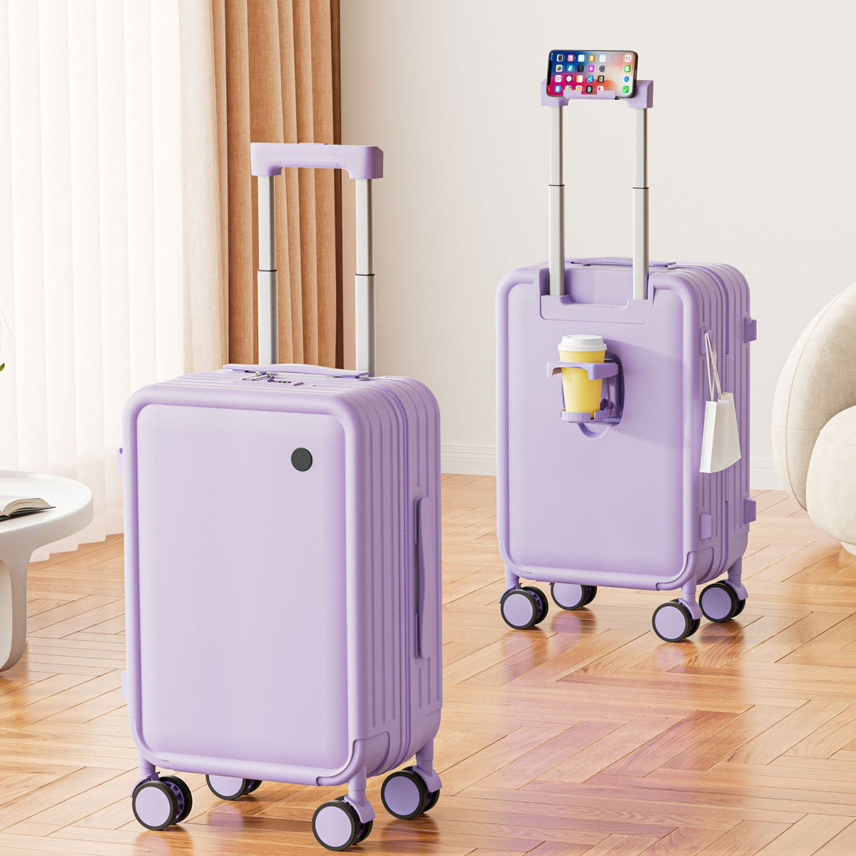 Compact Hard Shell Travel Trolley — product view 2