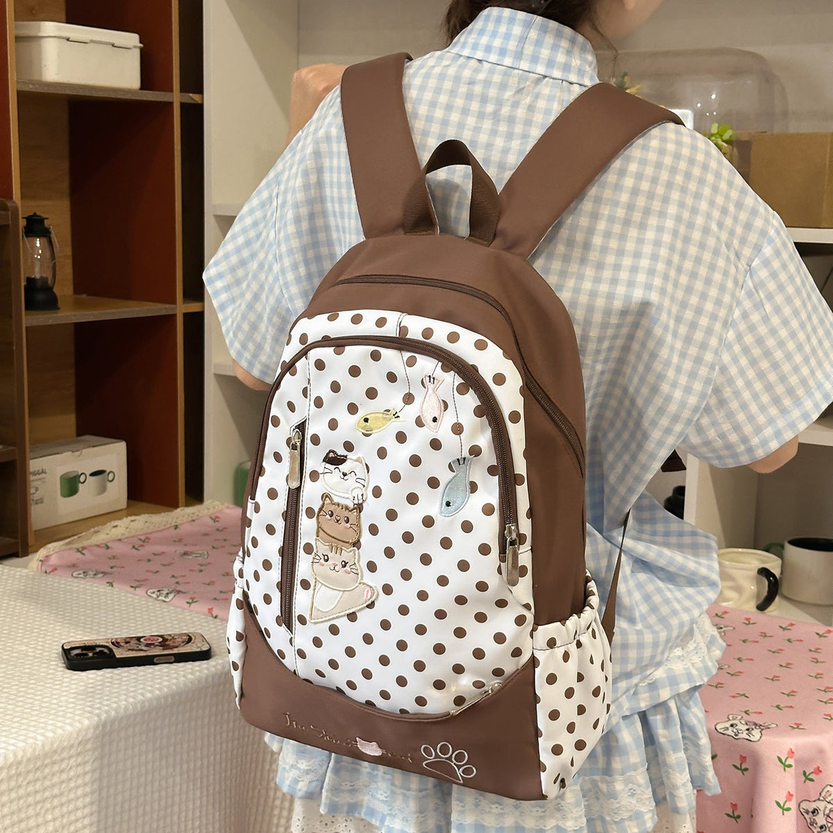 Playful Animal-Themed School Backpack LoungeYard — product view 1