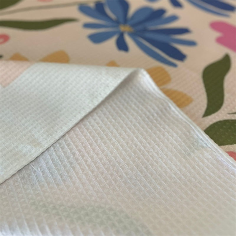 Floral Patterned Quilted Throw Blanket — product view 3