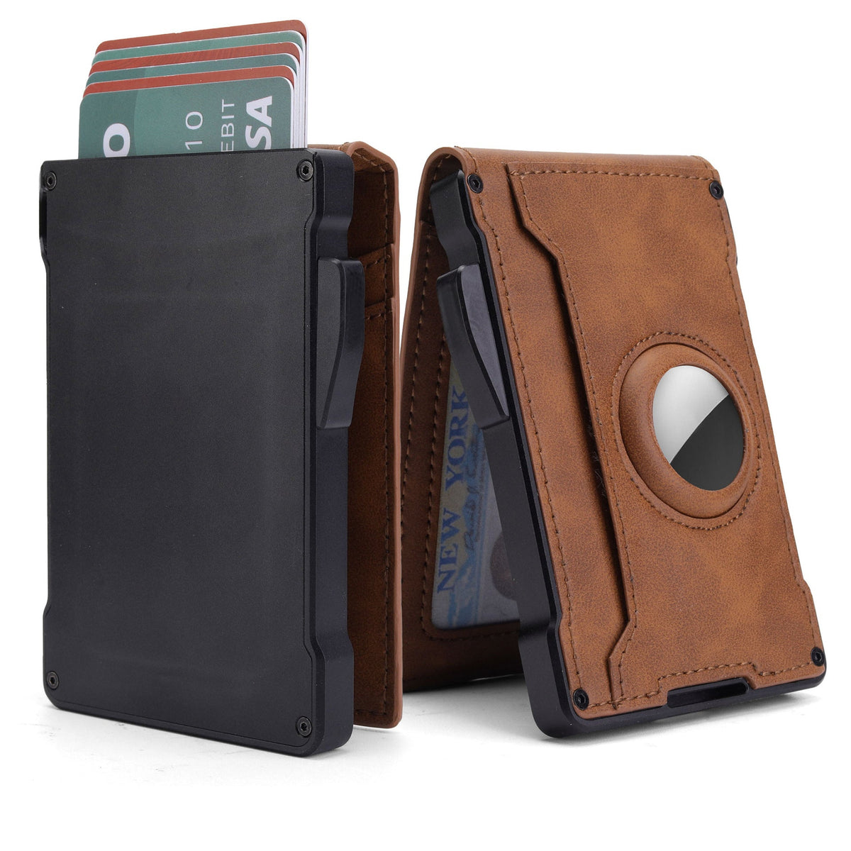 RFID-Blocking Leather Minimalist Cardholder LoungeYard — product view 2