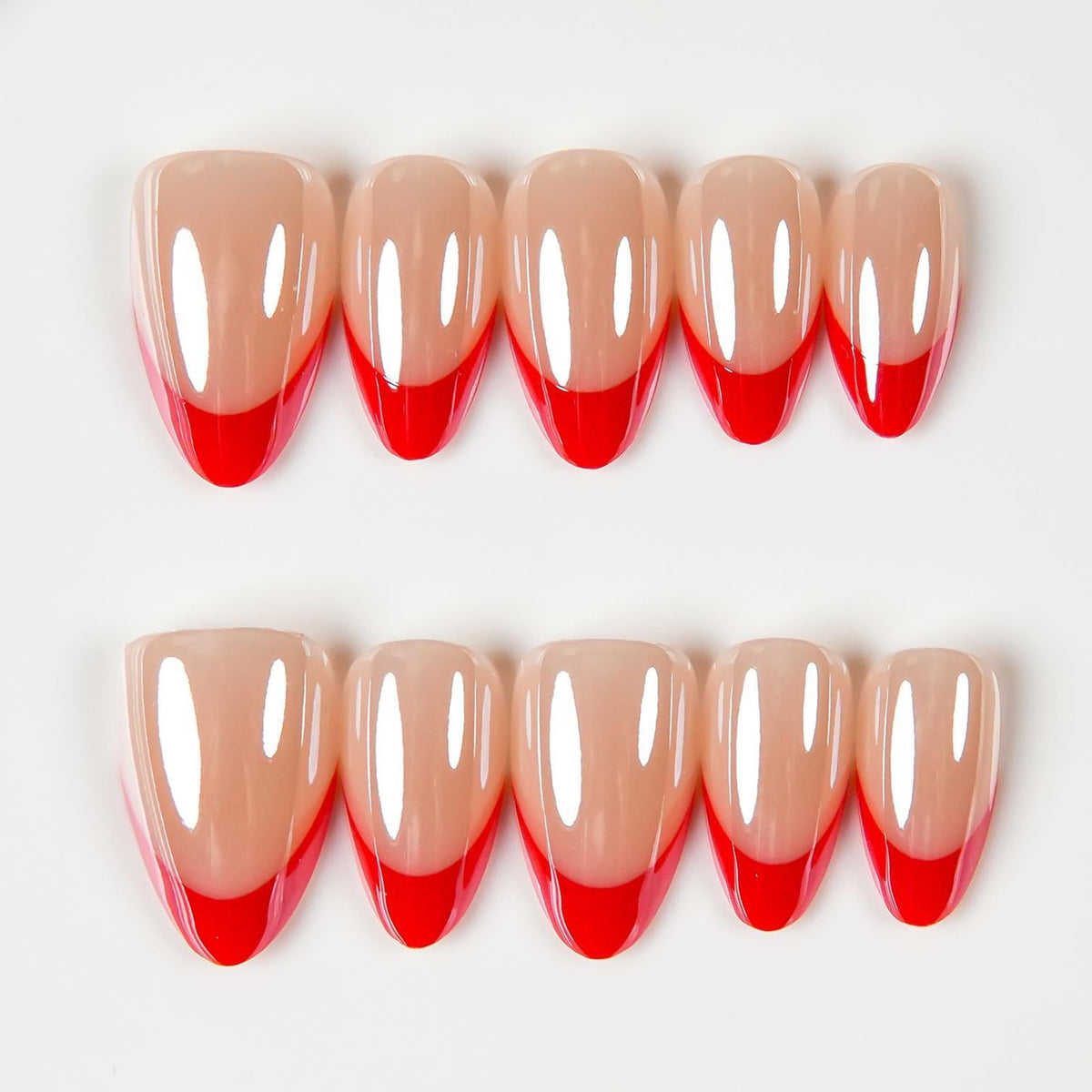 Stylish French Tip Press-On Nails — product view 2