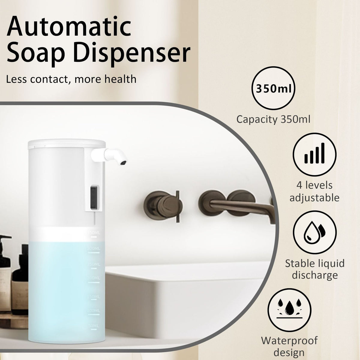 Automatic Touchless Foam Soap Dispenser LoungeYard — product view 3