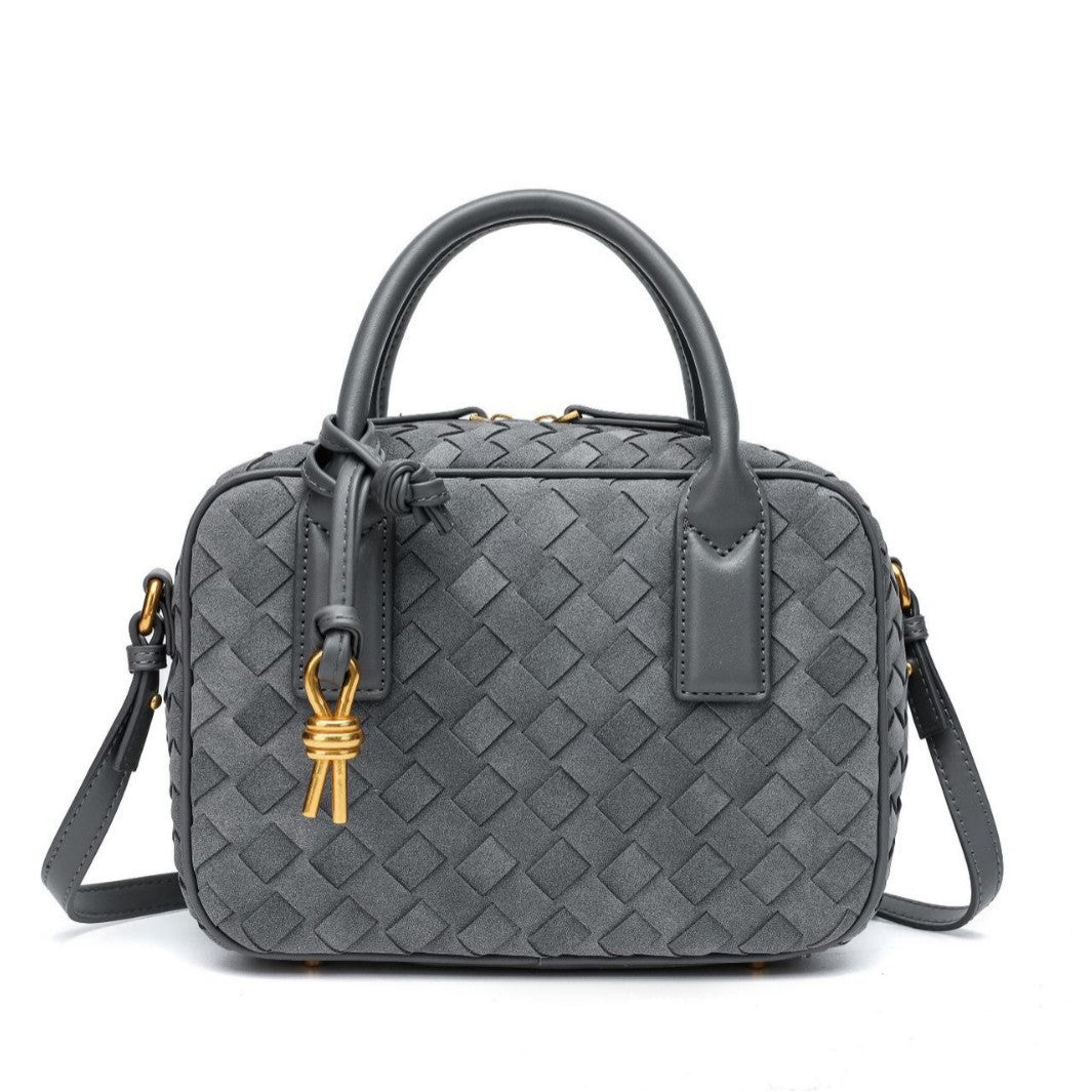 Textured Leather Boutique Handbag LoungeYard — product view 4