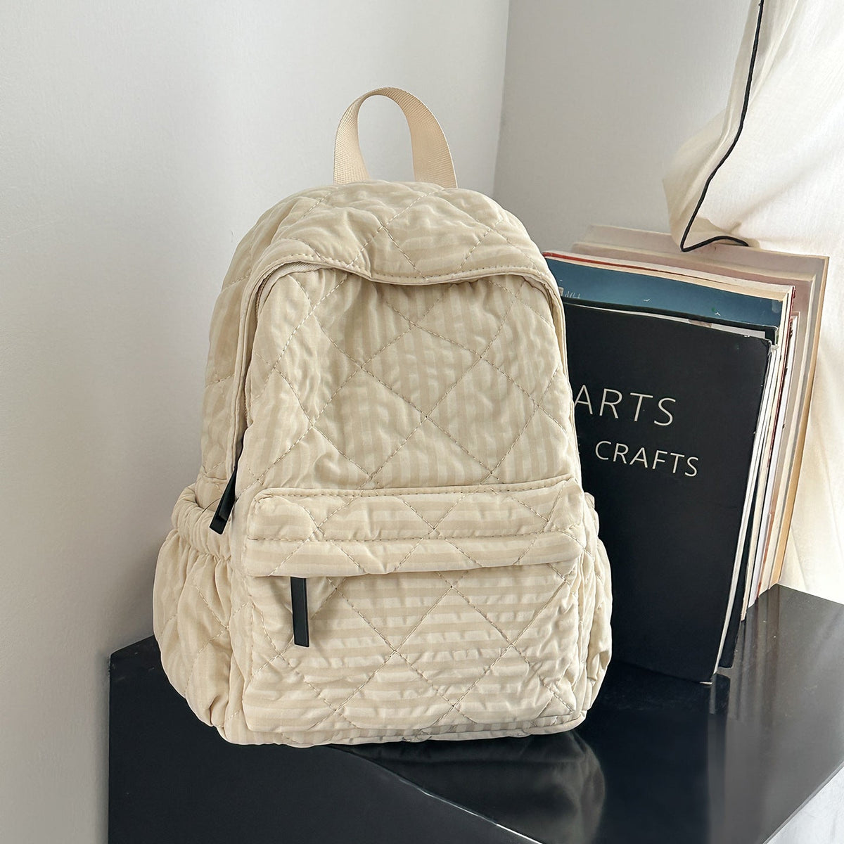 Quilted Multi-Compartment Backpack LoungeYard — product view 6