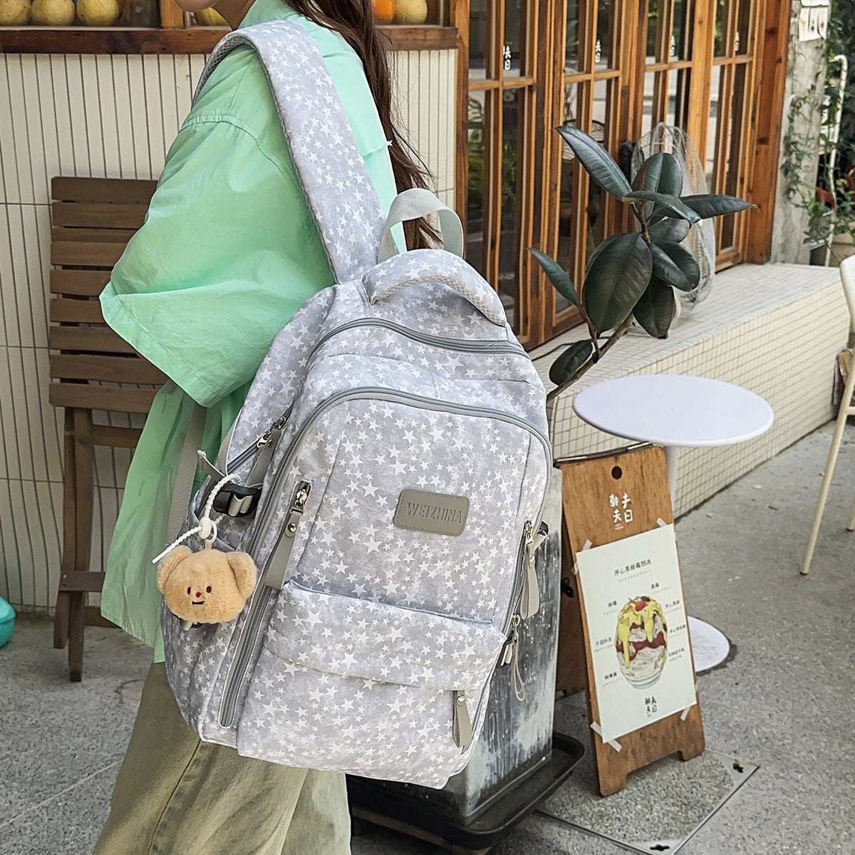 Star-Embellished Backpack LoungeYard — product view 2