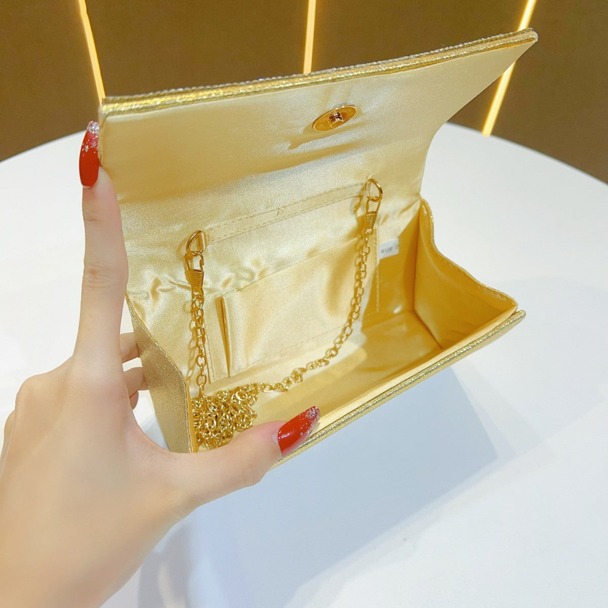 Decorative Rhinestone Evening Purse — product view 3